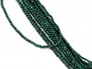 Facettierte, grüne Malachitperlen