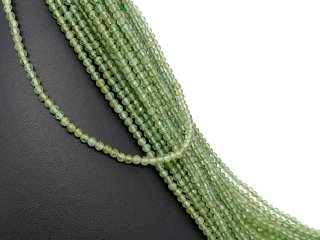 Sparkling green apatite beads