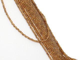 brown pierced garnet balls