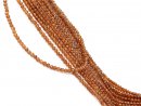 Facettierte, orangefarbene Granatperlen