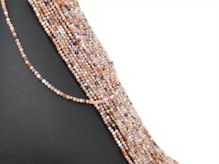 Durchbohrte, bunte Pinkopal-Perlen