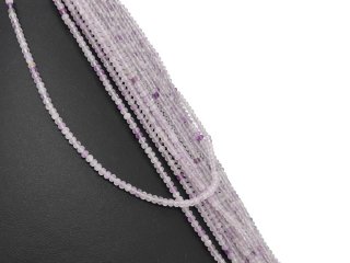 Boules dametrine violettes percées et facettées