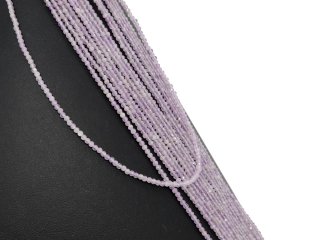 Boules dametrine violettes percées et facettées