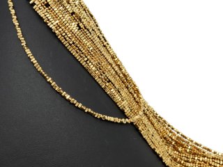 Disques en hématite dorée percés