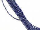 Sparkling, blue gemstone strand with sodalite