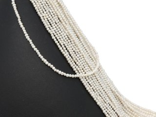 Petites perles de culture baroques percées blanches