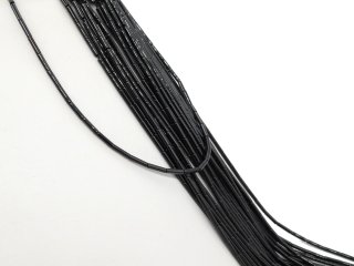 Pierced black hematite beads