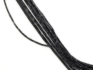 Pierced black hematite beads