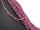 Pierced, magenta-coloured tourmaline beads