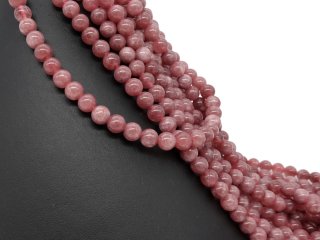 Boules de quartzite roses percées