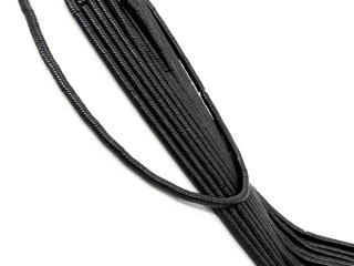 Durchbohrte, schwarze Hämatit-Perlen