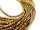Hämatit Strang - Sonderform 3 mm gold, Länge 40 cm /6909