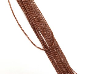 Boules de grenat facettées, percées