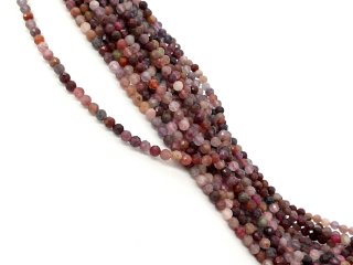 Facettierte, durchbohrte, bunte Spinell-Kugeln