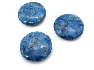 durchbohrte Lapislazulischeibe