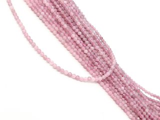 Boule de quartz rose percée et facettée