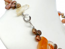 Necklace – calcite, carnelian, citrine and pearls,...