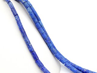 Durchbohrte Lapis-Zylinder in Blau