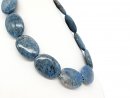 Ovale, durchbohrte Lapislazuli-Scheiben