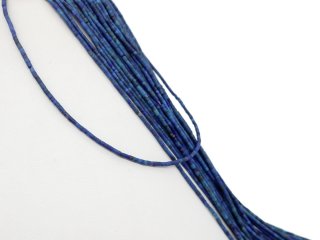 Durchbohrte Lapis-Zylinder in Blau