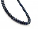 Durchbohrte, rondellförmige Lapislazuli-Beads