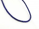 Durchbohrte, rondellförmige Lapislazuli-Beads