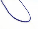 Durchbohrte, olivenförmige Lapislazuli-Beads