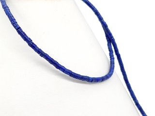 Durchbohrte Lapis-Zylinder in Blau