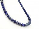 Blaugrauer Lapislazuli Edelsteinstrang