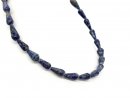 Blaugraue, durchbohrte Lapislazuli-Tropfen