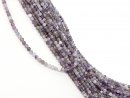 Facettierte, durchbohrte Amethystkugeln