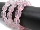 Rose quartz bracelet – natural cut 10x14 mm, pink...