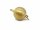 925 silver with gold plating, ball clasp, brushed finish, 14 mm /3713