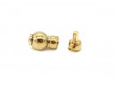 925 sterling silver-plated ball clasp, polished, 8 mm /3578