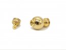 925 silver with gold plating, polished ball clasp, 10 mm...