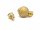 925 silver with gold plating, ball clasp, brushed finish, 10 mm /3576