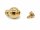 925 silver, gold-plated, polished ball clasp, 12 mm /3575