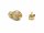 925 silver with gold plating, ball clasp, brushed finish, 12 mm /3574