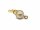 Gold-plated silver jewellery clasp