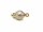 925 silver with gold plating, ball clasp, matt finish, 8 mm /3507