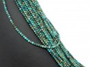 Blue-green, pierced turquoise beads