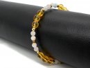 Edelsteinarmband aus Bergkristall, Kunzit und Hämatit