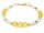 Armband - Kunzit, gelber Bergkristall und Hämatit /R035