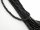 Perles de jais noires percées et enfilées
