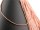 Pierced, faceted, rose gold haematite spheres