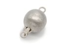 925/-Silber Schließe - rund 12 mm mattiert /3512