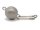 925/-Silber Schließe - rund 12 mm mattiert /3512