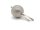 925/-Silber Schließe - rund 12 mm mattiert /3512