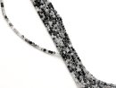 Turmalinquarz Strang - Kugeln 4 mm grau schwarz,...