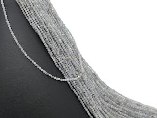 Perles de labradorite étincelantes, facettées et percées